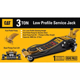 Cat 3 Ton Low Profile Floor Jack, Vehicle Service Jack 31” L x 16” W x 6.5” H