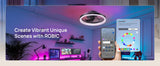 DREO 20" Smart LED Fandelier, RGBIC Color-Changing Ceiling Fan Light 4400 Lumens