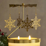 2-Pack 14 oz. Scented Carousel Candles with Rotating Metal Toppers