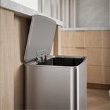 Kohler 45L Stainless Steel Step Trash Can, 13-Gal Bag Compatible Quiet-Close Lid