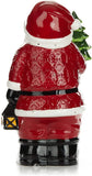 16” Tall Light-Up Musical Ceramic Santa Figurine with Christmas Tree Greeter