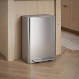 Kohler 45L Stainless Steel Step Trash Can, 13-Gal Bag Compatible Quiet-Close Lid