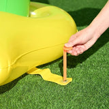 H2OGO! Giant Inflatable Froggy Fun Sprinkler Tunnel for Kids Ages 2+, Outdoor Water Play Sprinkler Toy