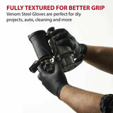 Venom Steel Industrial Nitrile Gloves, 100 Count, Premium, Thick, Heavy-duty Construction