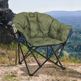 Tommy Bahama XL Jumbo Padded Camp Chair Folding Heavy Duty 500lb w/ Cup Holder