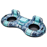 Funsicle Sierra DuoCool 2-People River Float Inflatable Water Lounge with Cooler