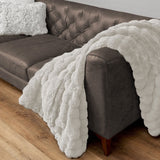 Ashford Home Heavyweight Ultra-Fine Faux Fur Throw Blanket, 60" x 70", 800 GSM