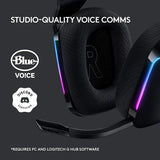 Logitech G733 LIGHTSPEED Wireless Gaming Headset – RGB Wireless Gaming Headphones with Blue VO!CE Mic