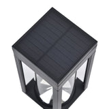 Lutec 4-pack 25 Lm Solar LED Pathway Lights - Aluminum Glass Frame Garden Lights