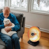 Presto HeatDish Plus Tilt Parabolic Electric Heater, 1000W, Adjustable Heat