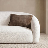 Mon Chateau Faux Fur Decorative Pillow, Plush Neutral Accent Décor Pillow