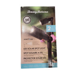 Tommy Bahama 2-Pk Spotlight, 100 Lm Solar LED Landscape Spot Light Floodlight