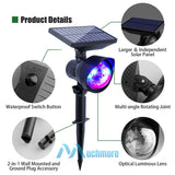 Christmas Snowflake LED Moving Snowfall Rainbow Projector Light