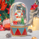Christmas Music Snow Globe – Christmas Village Scene, Nativity, Holy Angel