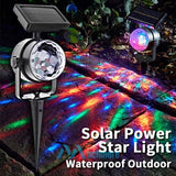 Christmas Snowflake LED Moving Snowfall Rainbow Projector Light