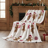 Evergrace Holiday Chenille Knit Throw Blanket – 60" × 70" Knit Holiday Gift
