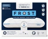 Serenity by Tempur-Pedic Frost Cooling Memory Foam Pillow, Standard Size, Medium