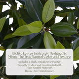 CGH 6' Faux Laurel Tree with Planter – Realistic Look, Hassle-Free Maintenance