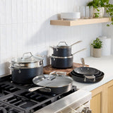 All-Clad 12-Pc Ceramic Nonstick Cookware Set HA1 ProStack Hard-Anodized Aluminum