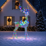 Member’s Mark 76" Pre-Lit Color-Changing Reindeer Buck with 460 RGBIC LED Lights & Remote