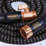 Pocket Hose Copper Bullet Expandable Garden Hose w/10 Pattern Thumb Spray Nozzle