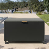 170 gal. Mirador Diamond Series Metal Outdoor Storage Box – Soft-Close Lid, Locking Wheels