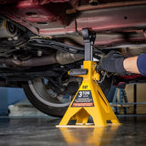 CAT 3 Ton Double Lock Jack Stand Set with Safety Pin Lock, 2-pack Car Jack