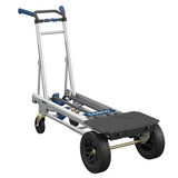 COSCO 5-in-1 Convertible Hand Truck Dolly 1000 lb Platform Aluminum Folding Cart