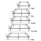Hollywood Bed E3 Premium Universal Metal Bed Frame, 2000 lb Heavy Duty Steel