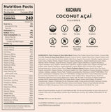 Ka'Chava Coconut Acai Plant-Based Nutrition Shake, 30 Servings, 4.16 lb.