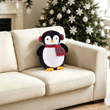 Brentwood Originals Holiday Decorative Pillow, Gingerbread House Penguin or Tree