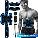 EMS Muscle Stimulator Training Pads, 6 Modes, 19 Intensity Levels