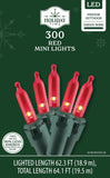 Holiday Time 300-Count Indoor/Outdoor LED Mini Christmas String Lights