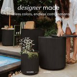 Veradek Capri Cooler Side Table – Outdoor Patio Cooler Table with Swivel Lid
