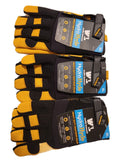 Wells Lamont HydraHyde Leather Work Gloves, 3 Pair Heavy Duty Goatskin Palm