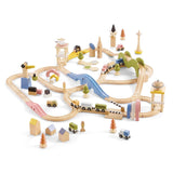 Member’s Mark Wooden Train Set with Tracks, Trains & Accessories