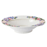 Fitz & Floyd Jardin 18" Floral Basketweave Ceramic Centerpiece & Serving Bowl