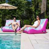 Aqua Oversized Floating Pool Chair for Adults, 45-Inch Air Mesh Pool Float