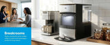 Brio 740i Countertop Nugget Ice Maker, 44 lbs/Day, Self-Cleaning with 2.66L Tank