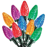Sylvania Stay-Lit C9 Multicolor LED Christmas String Lights, 4 Strings Set of 50