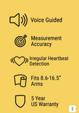 A&D Medical Bluetooth Upper Arm Blood Pressure Monitor with Voice Guidance