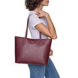 DKNY Women's 16" Pebbled Faux Leather Tote Bag with Zip Center Pocket