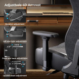 Eureka Hyper Python II Gaming Chair with 4D Gyro-Tech Lumbar Support