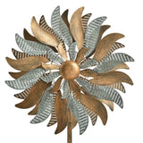 Stylecraft Metal Flower Wind Spinner, Brushed Copper & Verdigris Finish Spinner