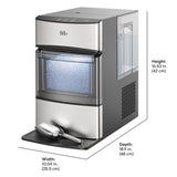 Brio 740i Countertop Nugget Ice Maker, 44 lbs/Day, Self-Cleaning with 2.66L Tank