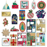 Holiday Gift Tags & Peel-and-Stick Labels, 250-Count Christmas Gift-Wrapping Set