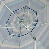 Tommy Bahama 7.5' Beach Umbrella with Tilt, ANCHORX+ Sand Anchor & Carry Bag – Stripe