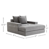 Sealy Calin Upholstered Foam Lounger – Oversized Plush Lounge Chair with Pocket Coil Support