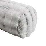 XL Faux Fur Bolster Body Pillow 52" Long, Silky Soft Decorative Support Pillow