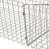 TRINITY EcoStorage 5-Tier Wire Shelving w/ Baskets & Dividers NSF Chrome 48x18x7